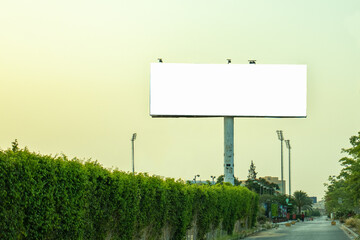 a large sign for advertising