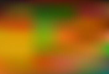 Dark Green, Yellow vector blurred bright texture.