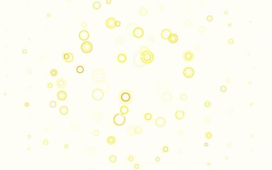 Light Green, Yellow vector background with spots.