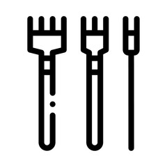 leatherworking crafting tools icon vector. leatherworking crafting tools sign. isolated contour symbol illustration