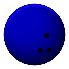 Bowlingkugel blau