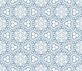 Cartoon geo seamless pattern. Infinity geometric background in flat style.  Tiled wrapping paper, mosaic cover, card. Vector illustration.   