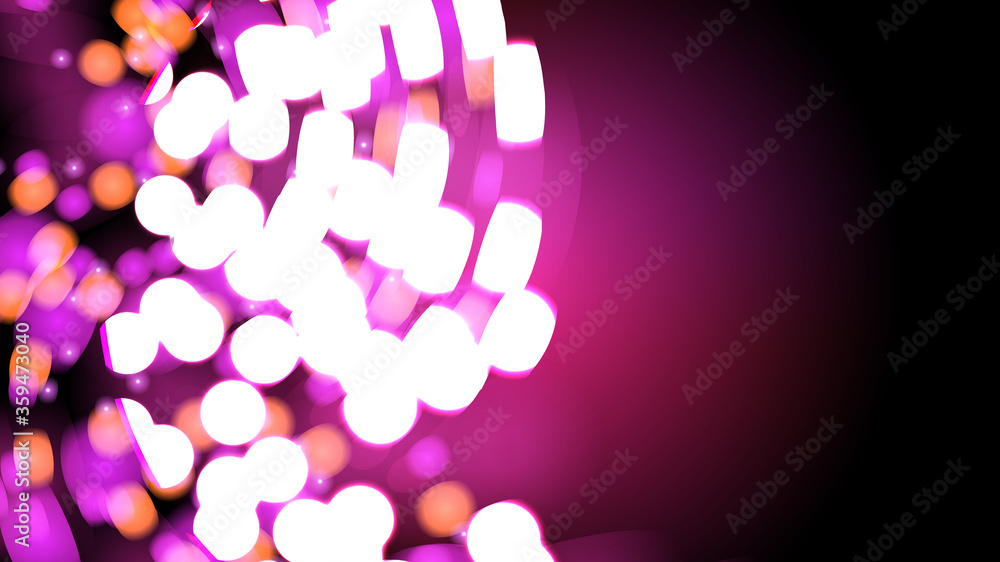 Poster beautiful abstract purple glowing shiny color texture blurred with bokeh effect from circles and lin