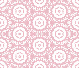 Abstract thin line curly seamless pattern. Linear ornamental geometric background. Wrapping paper. Vector illustration.              