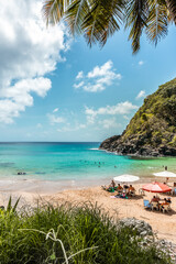 Beautiful view at Cachorro Beach, Fernando de Noronha Marine National Park , a Unesco World Heritage site, Pernambuco, Brazil