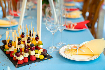 canapes. catering for home holiday. food delivery.