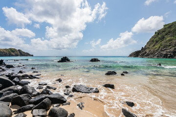 Beautiful view at Cachorro Beach, Fernando de Noronha Marine National Park , a Unesco World Heritage site, Pernambuco, Brazil