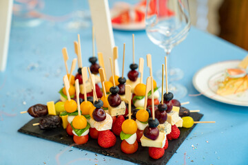 canapes. catering for home holiday. food delivery.