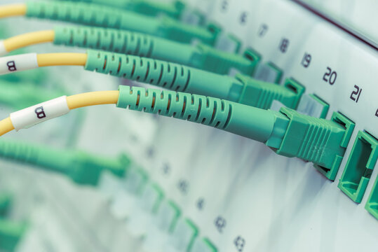 Optical distribution panel with optic cables at gigabit passive optical networks