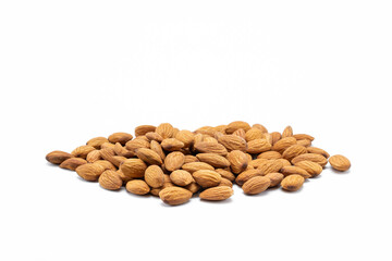Almonds seed isolated on white background
