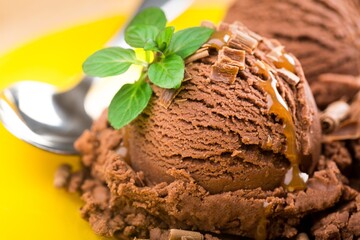 Chocolate Ice Cream Scoops
