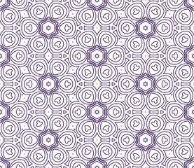 Abstract thin line seamless pattern. Linear ornamental geometric background. Wrapping paper. Vector illustration.            