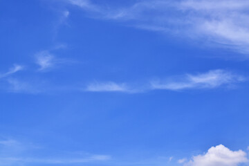 blue sky and clouds