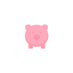 This is a pig on a white background.