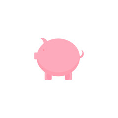 This is a pig on a white background.