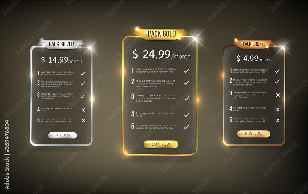 Wall mural button web price table pack6