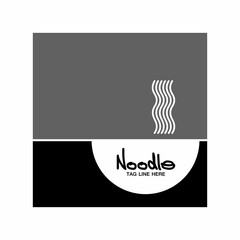 Noodle Logo and Instant noodle Design Vector , Design Concept , Creative Symbol , Icon