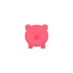 This is a pig isolated on a white background.