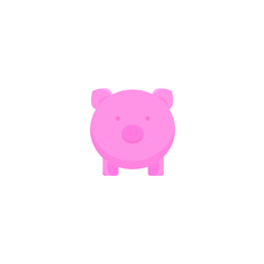 This is a pig isolated on a white background.