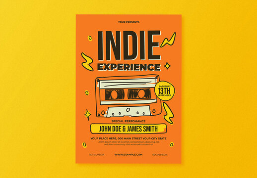 Indie Experience Flyer Layout