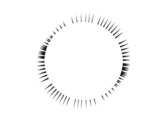 Radial speed Lines in Circle Form for comic books . fireworks Explosion background . Vector Illustration . Starburst
 round Logo . Circular Design element . Abstract Geometric star rays . Sunburst .