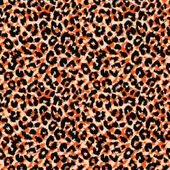 pattern design of leopard animal print vector