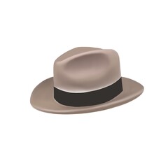 light brown fedora hat 
