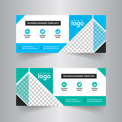 abstract web banner design template