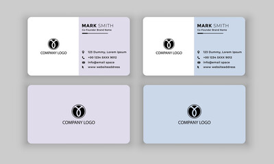 Modern Creative and Clean Business Card Template. vector file.
