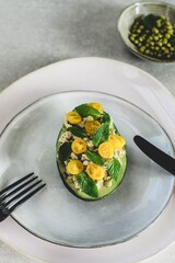 Variations about avocado. Avocado recipe.