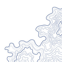 topographic map vector illustration abstract height lines isolated on a white background