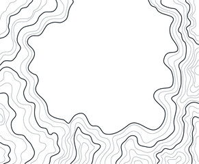 topographic map vector illustration abstract height lines isolated on a white background