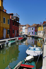 Fototapeta na wymiar Burano city near Venice, Italy