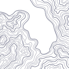 topographic map vector illustration abstract height lines isolated on a white background