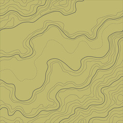 Fototapeta premium topographic map vector illustration abstract height lines isolated on a brown background
