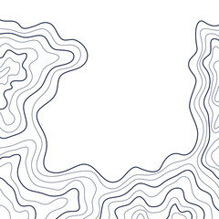 topographic map vector illustration abstract height lines isolated on a white background