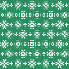 Vector geometric pattern with flower shapes onwhite  background. Stylish ornament. 