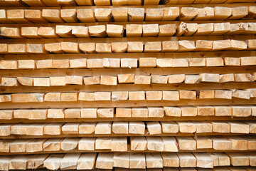 Wooden boards lie on top of each other. photo image