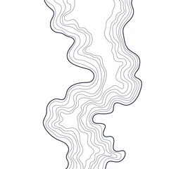 topographic map vector illustration abstract height lines isolated on a white background