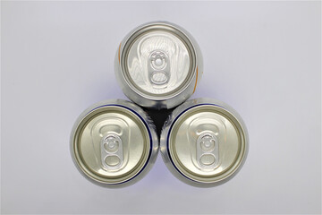 top view of  cans