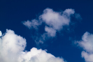 white cloud on blue sky