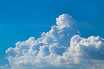 white cloud on blue sky