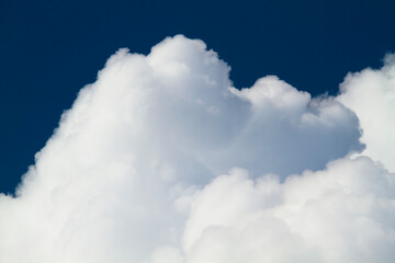 white cloud on blue sky