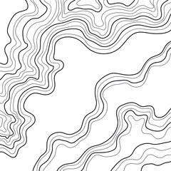 topographic map vector illustration abstract height lines isolated on a white background