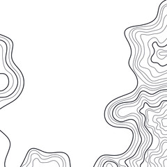 topographic map vector illustration abstract height lines isolated on a white background