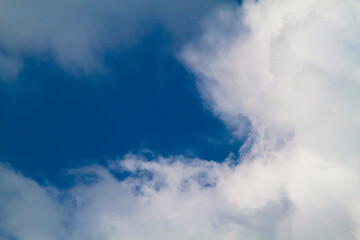 white cloud on blue sky