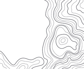 topographic map vector illustration abstract height lines isolated on a white background