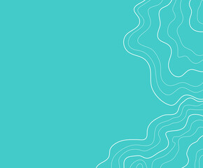 topographic map vector illustration abstract height lines isolated on a blue background