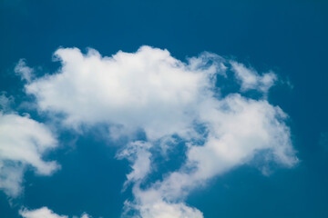 white cloud on blue sky