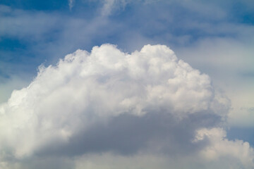 white cloud on blue sky
